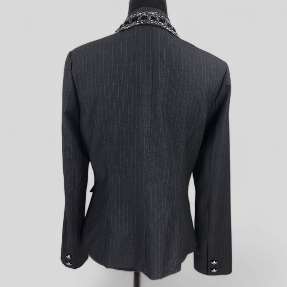 Spy Zone Exchange Blazer Mixed Embroidery Strip Artsy Size Medium - Picture 8 of 11